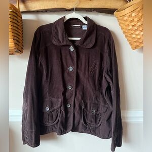 Vintage Ms. Lee 70s 80s Brown Corduroy Jacket